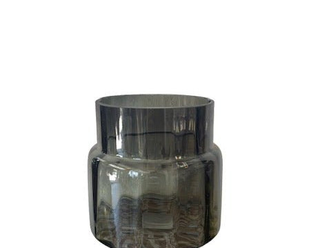 Grey Optic Line Vase 16cm - The Hideaway