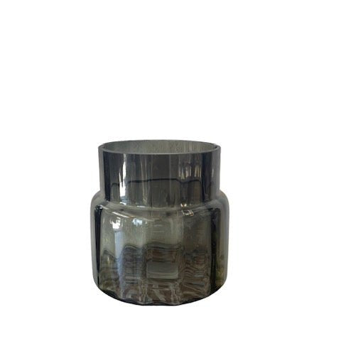 Grey Optic Line Vase 16cm - The Hideaway