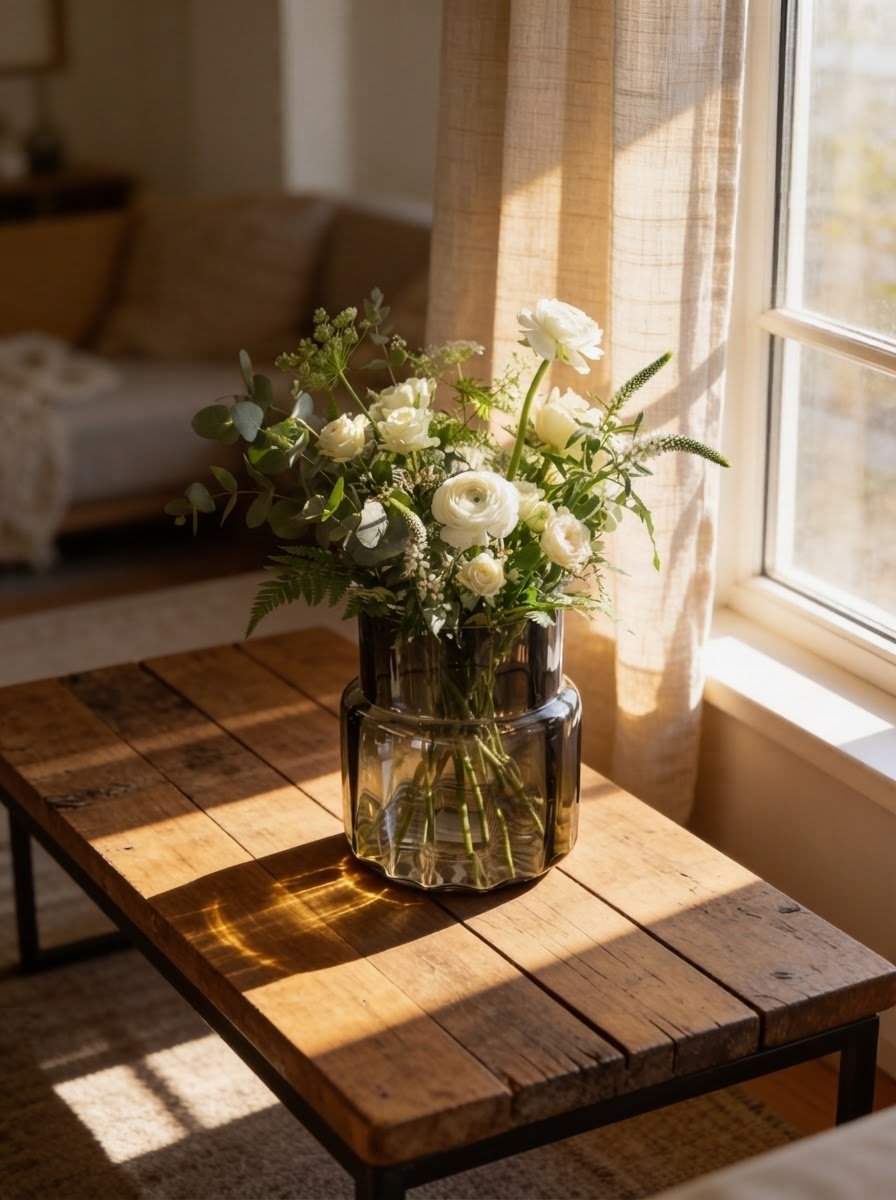 Grey Optic Line Vase 16cm - The Hideaway