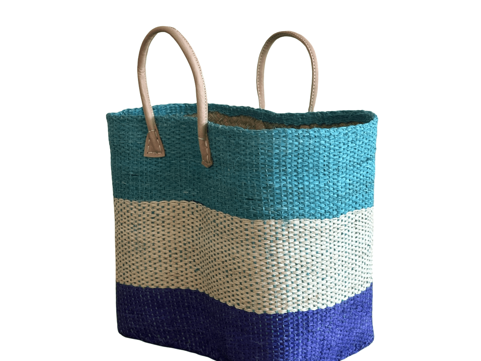 Ocean Blue Sisal Beach Basket - The Hideaway