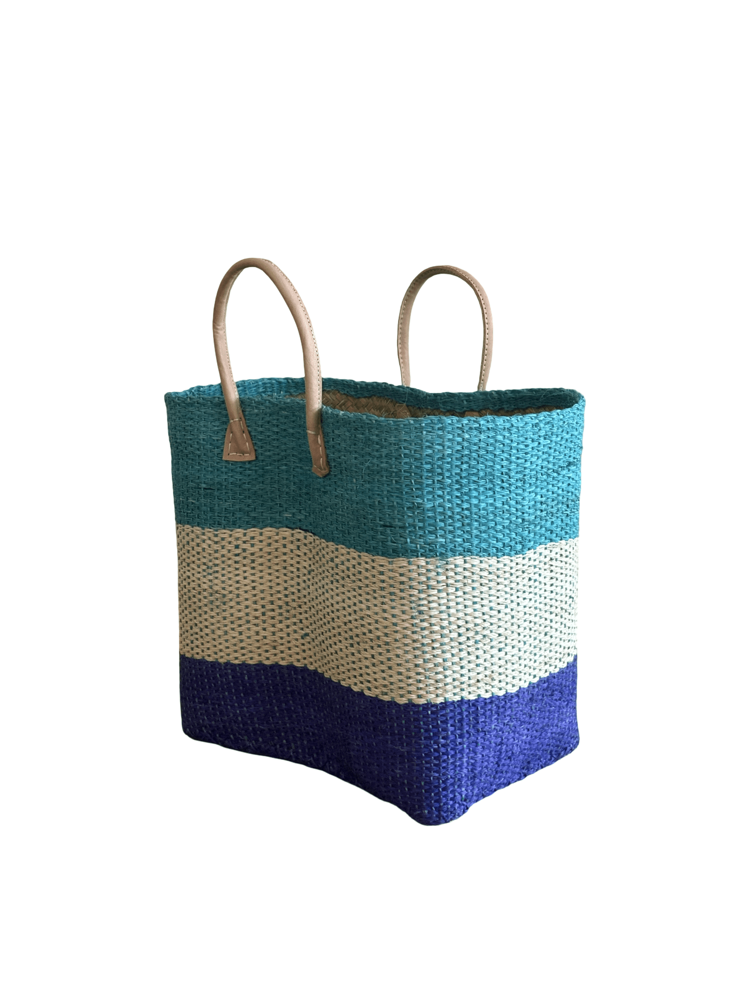 Ocean Blue Sisal Beach Basket - The Hideaway