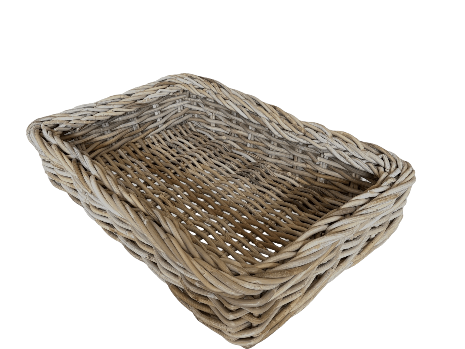 Large Rectangle Rattan Drinks Tray - The Hideaway
