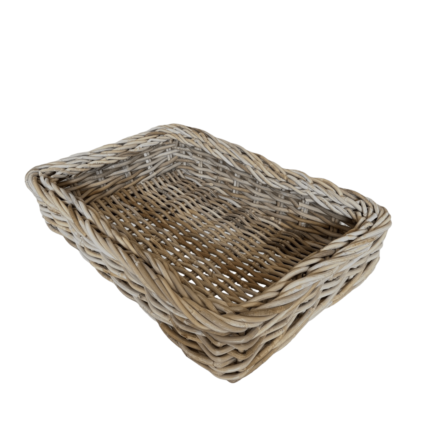 Large Rectangle Rattan Drinks Tray - The Hideaway