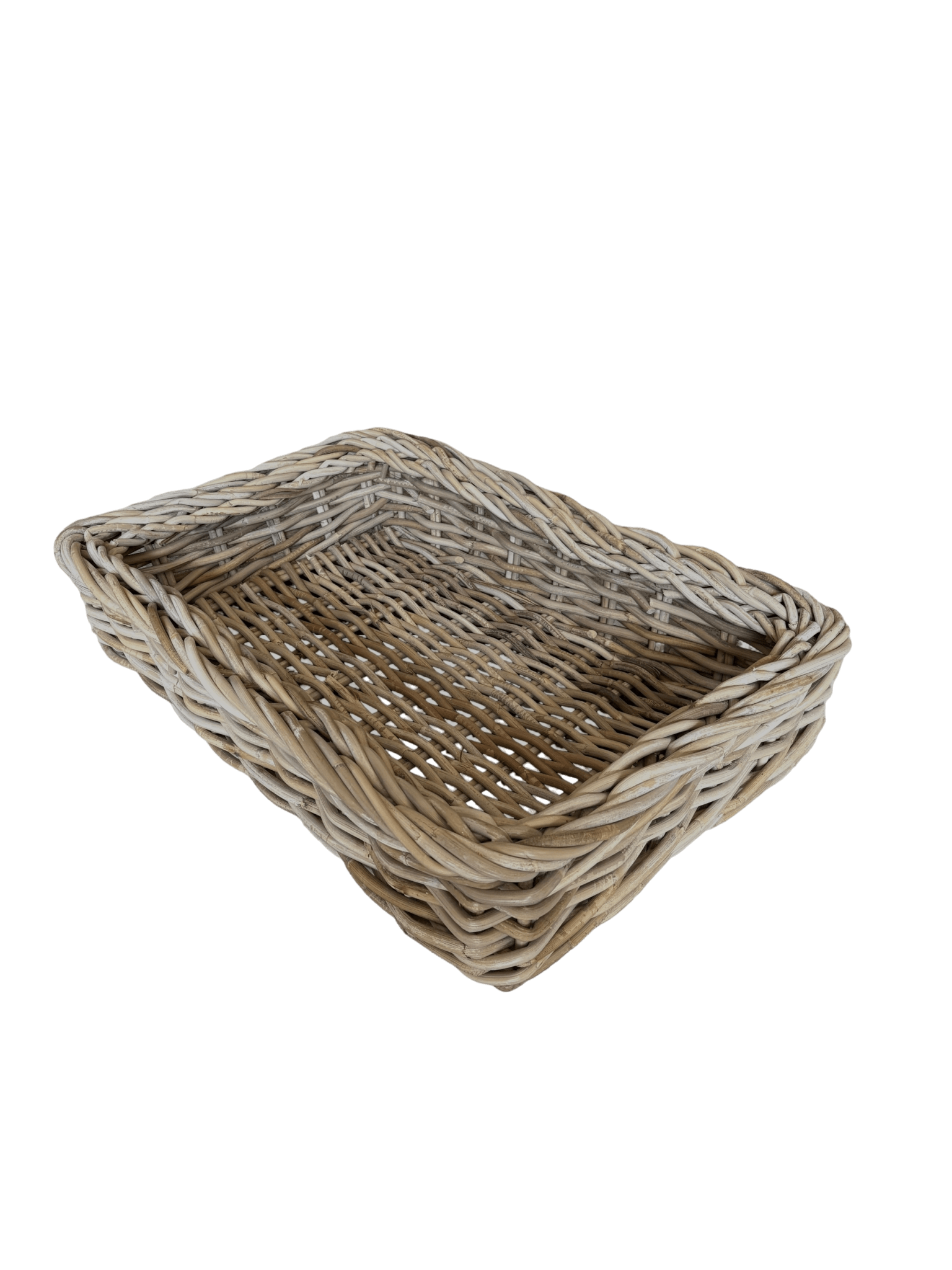 Large Rectangle Rattan Drinks Tray - The Hideaway