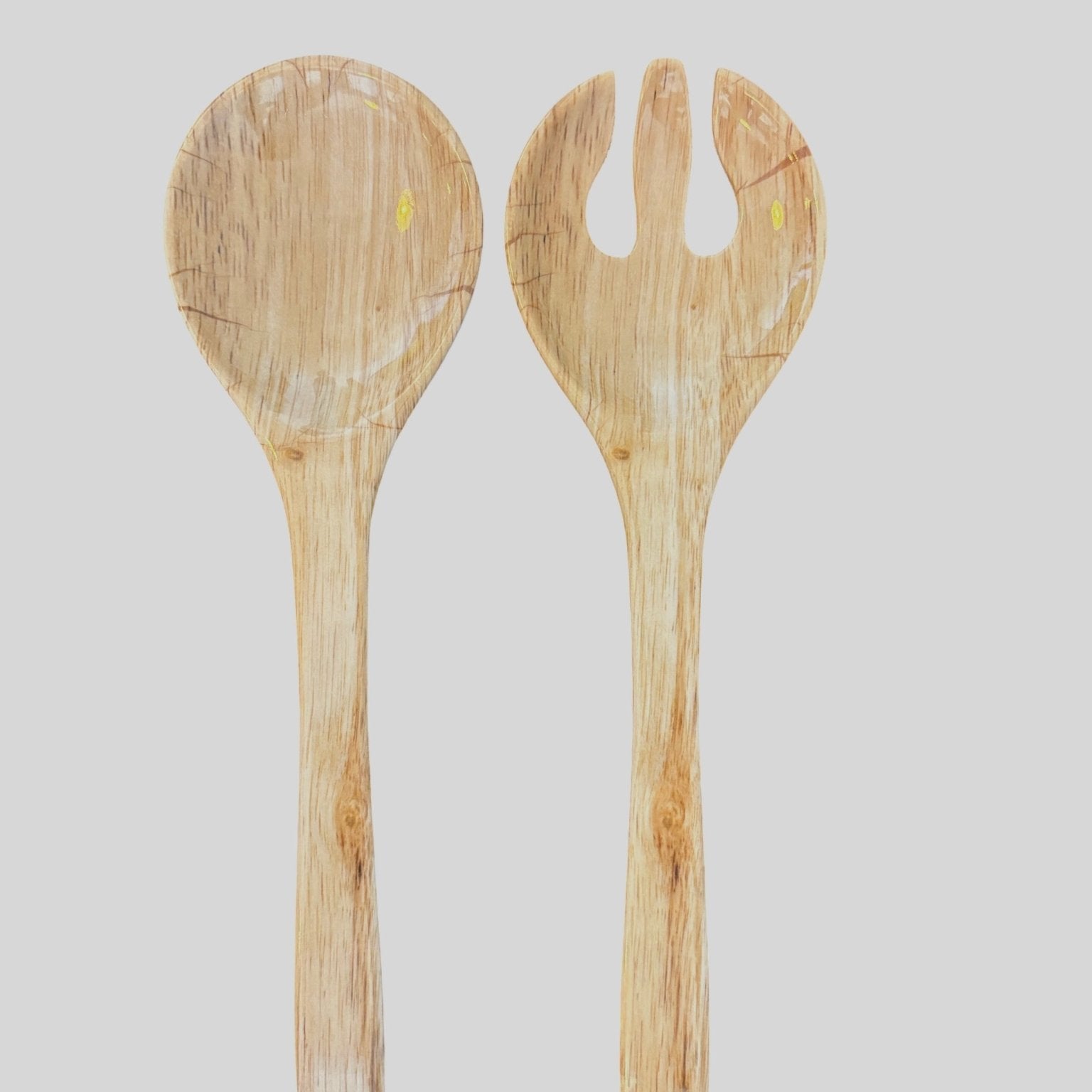 Neutral and White Salad Servers - The Hideaway