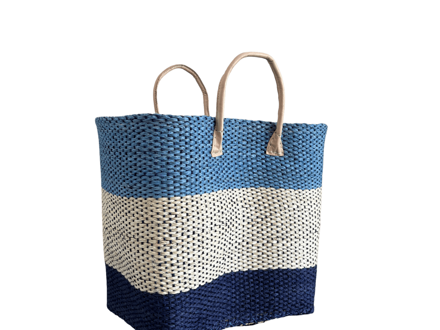 Ocean Blue Sisal Beach Basket - The Hideaway