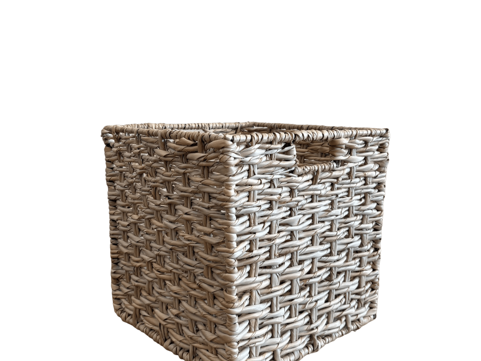 Natural Square Waste Paper Basket - The Hideaway