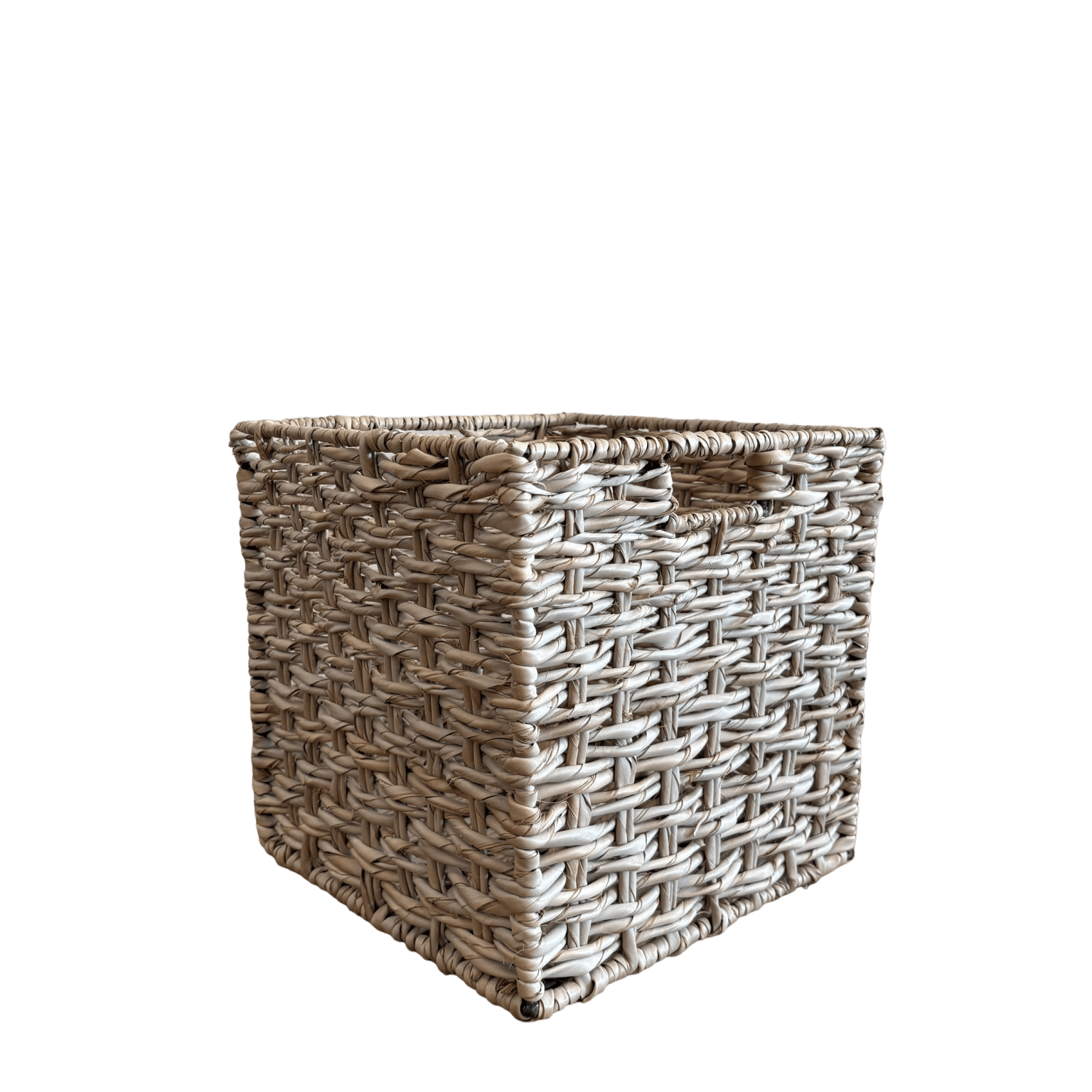 Natural Square Waste Paper Basket - The Hideaway