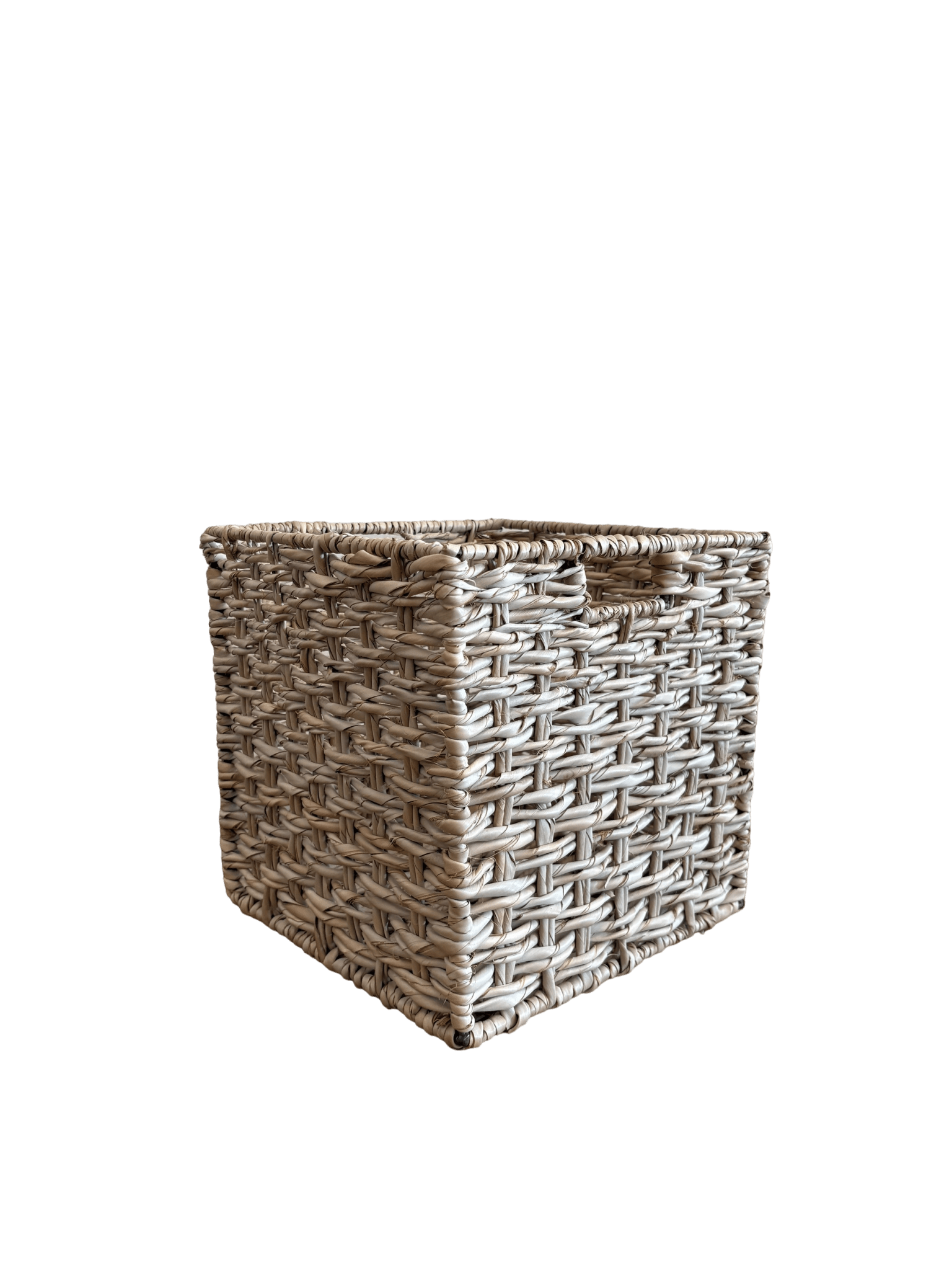 Natural Square Waste Paper Basket - The Hideaway
