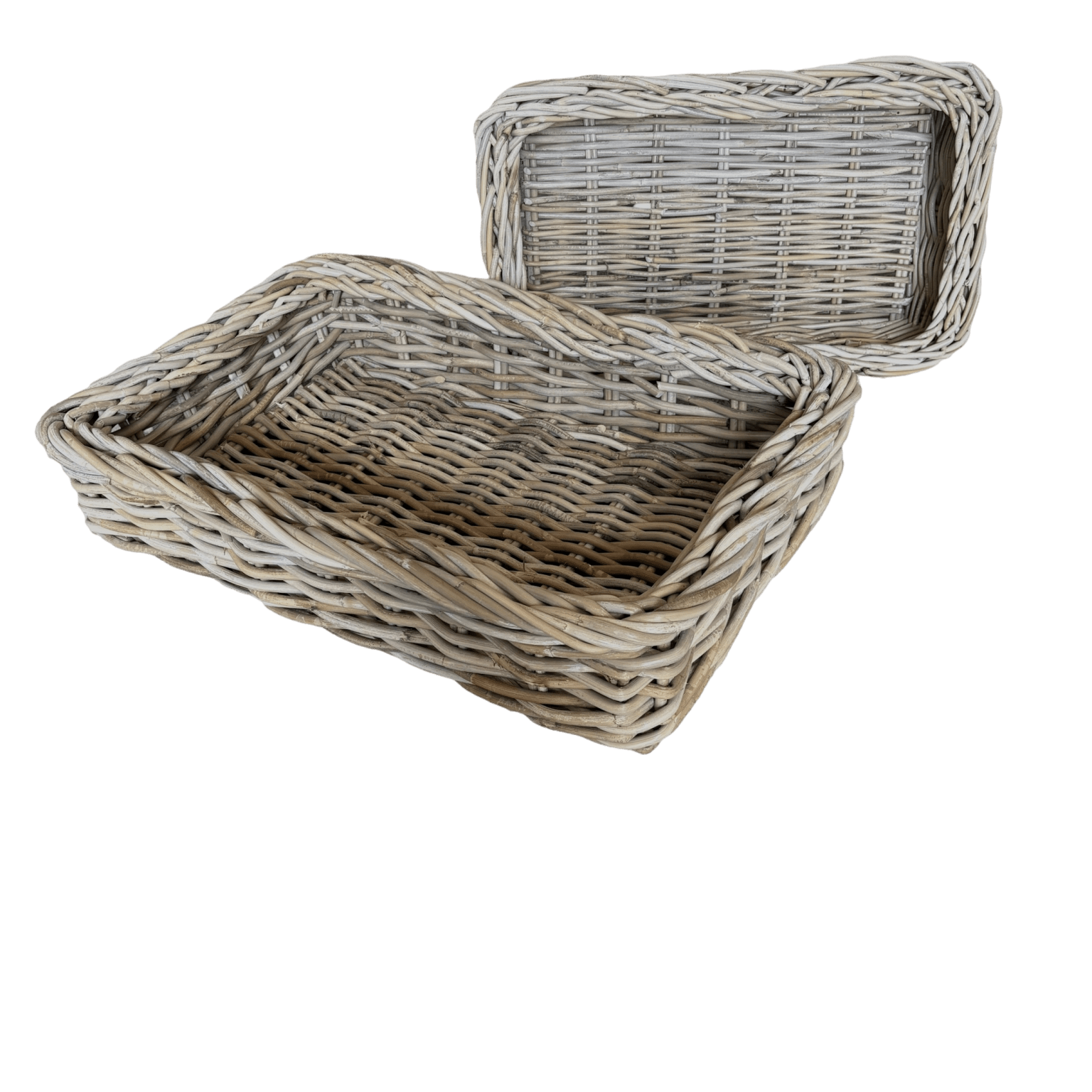 Small Rectangle Rattan Drinks Tray - The Hideaway