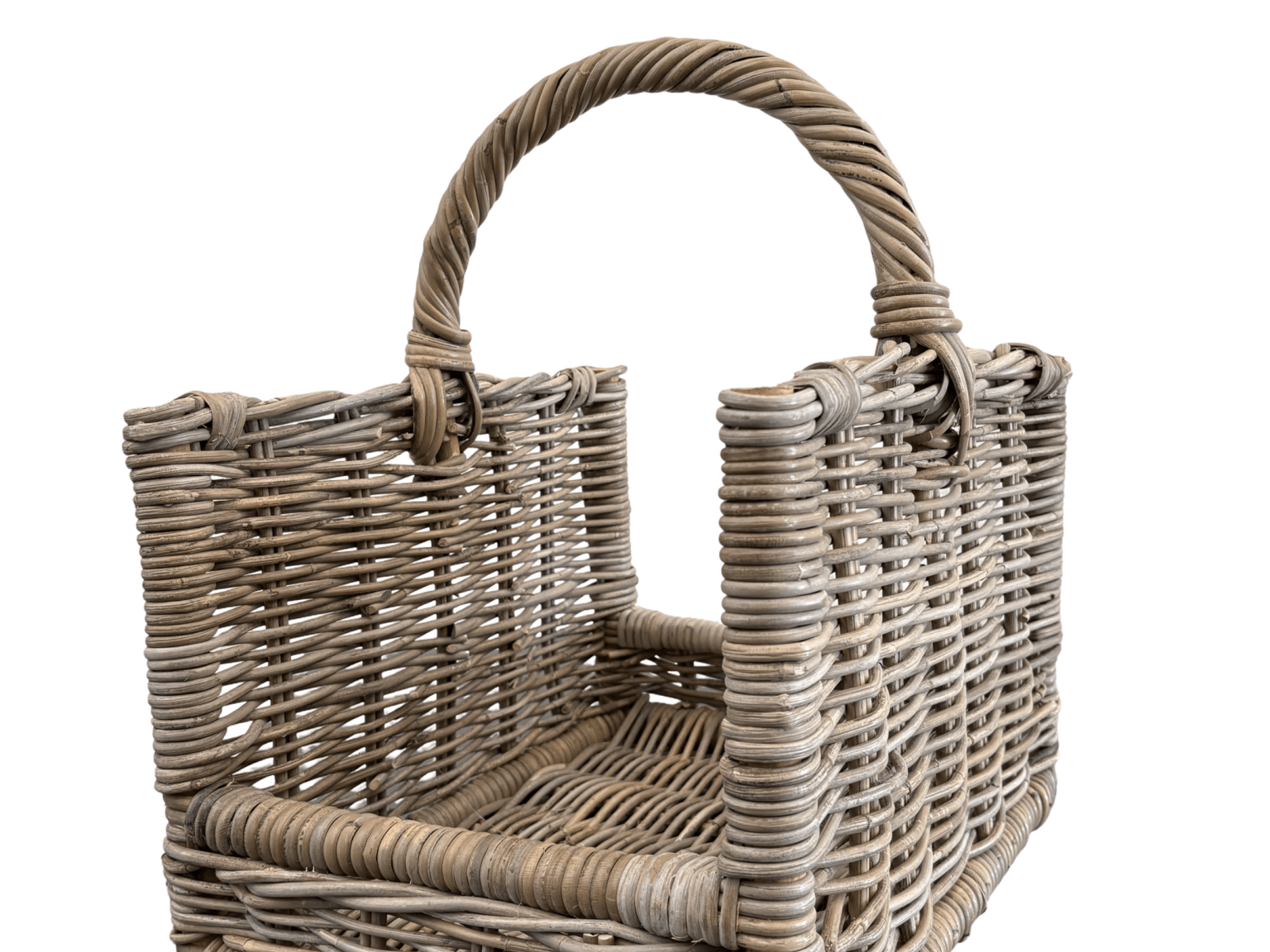 Rattan Log Carrier - The Hideaway