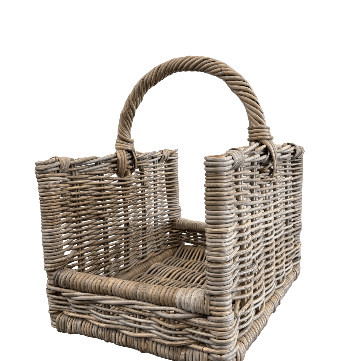 Rattan Log Carrier - The Hideaway