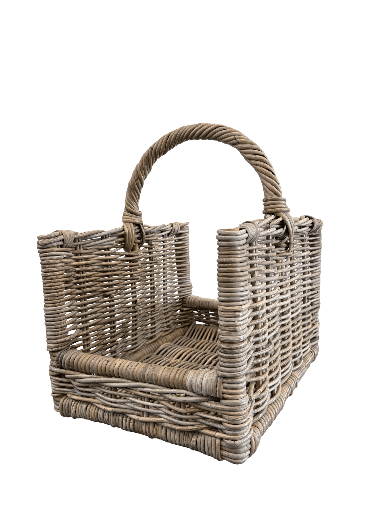 Rattan Log Carrier - The Hideaway
