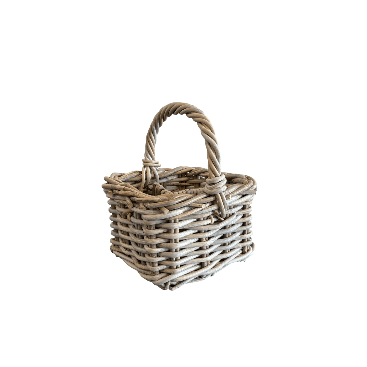 Rattan Cutlery Holder with Handle - The Hideaway