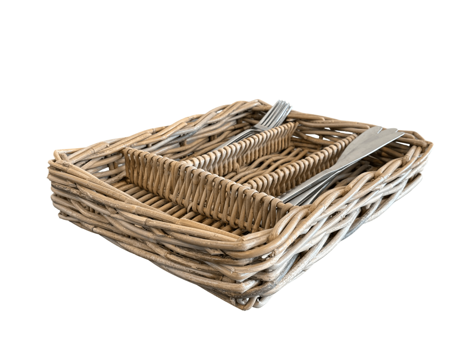 Rattan Cutlery Tray - The Hideaway
