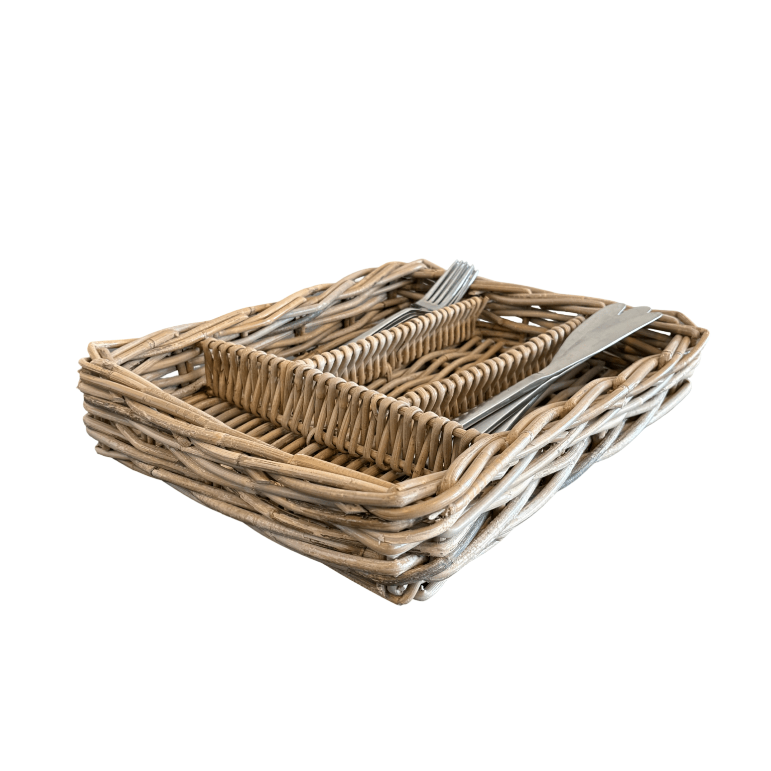 Rattan Cutlery Tray - The Hideaway