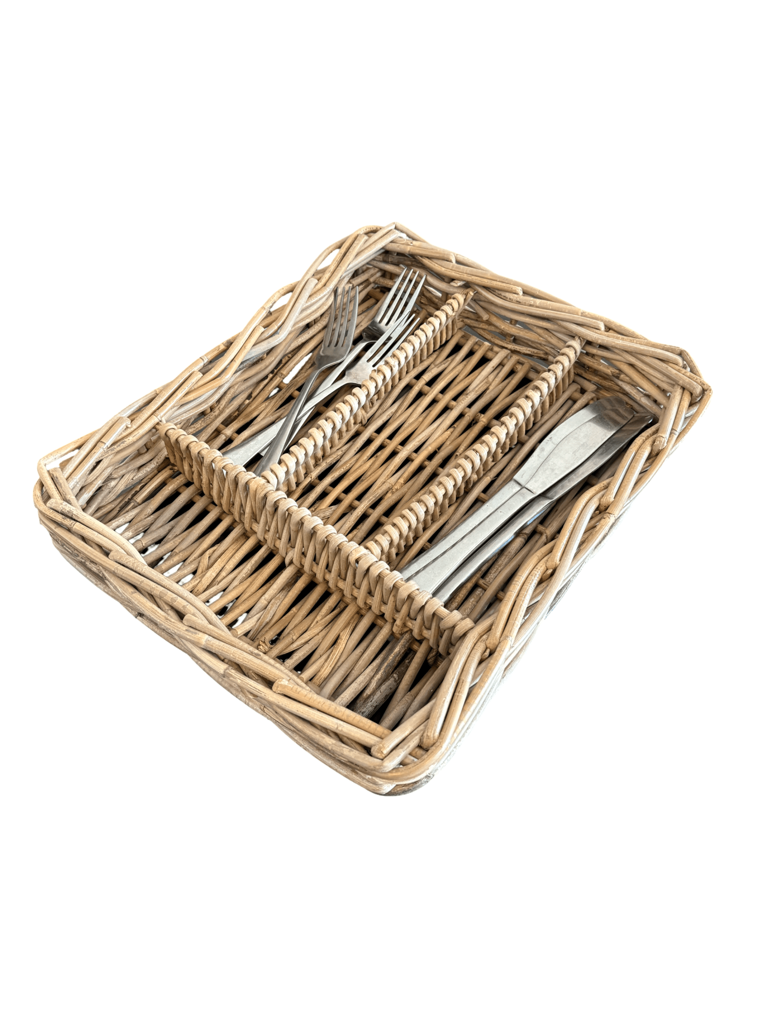 Rattan Cutlery Tray - The Hideaway