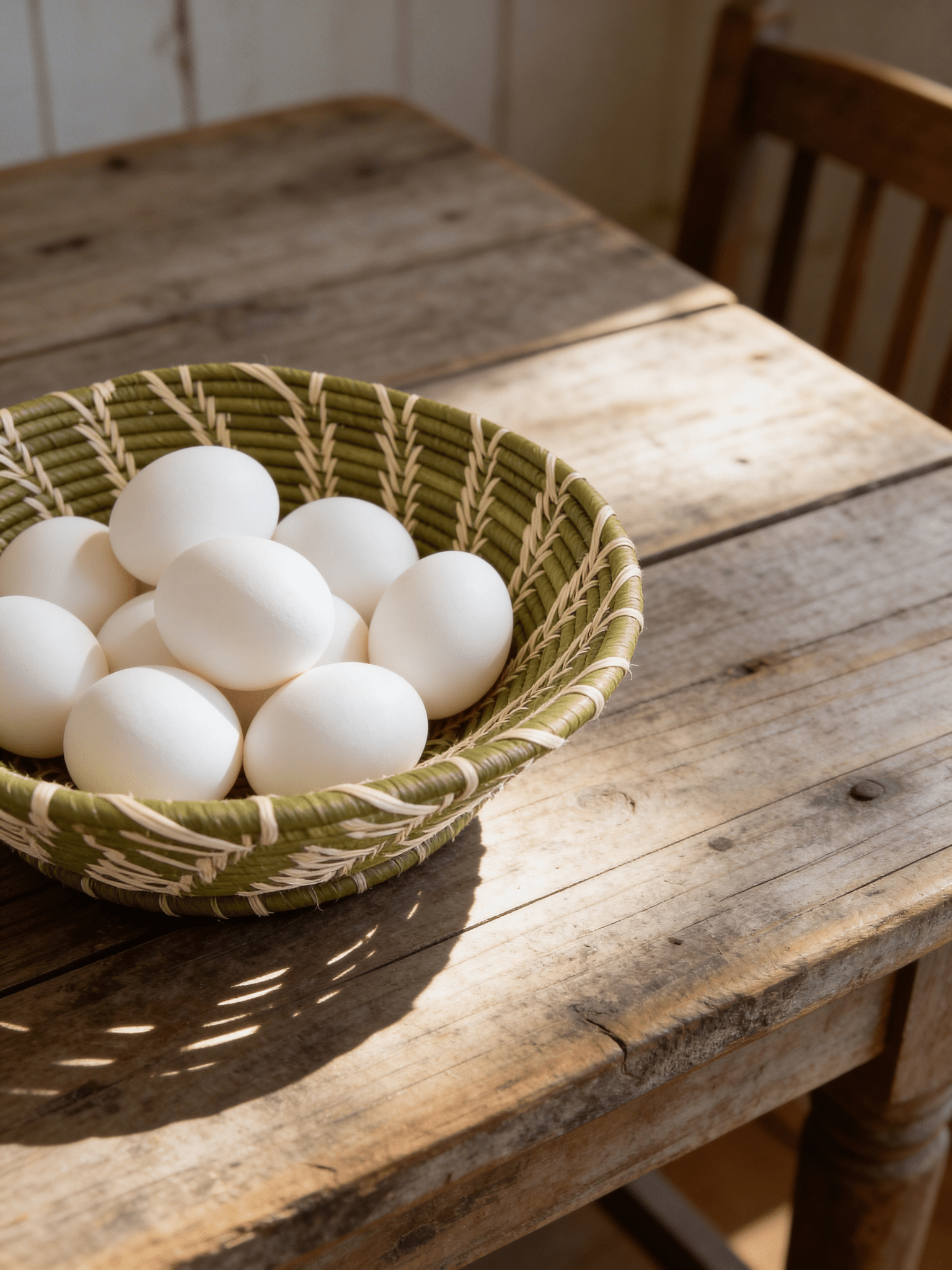 Sage Green Easter Egg Basket - The Hideaway