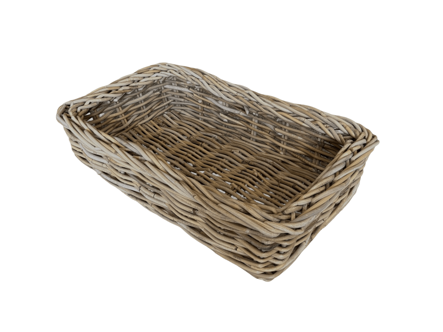 Small Rectangle Rattan Drinks Tray - The Hideaway