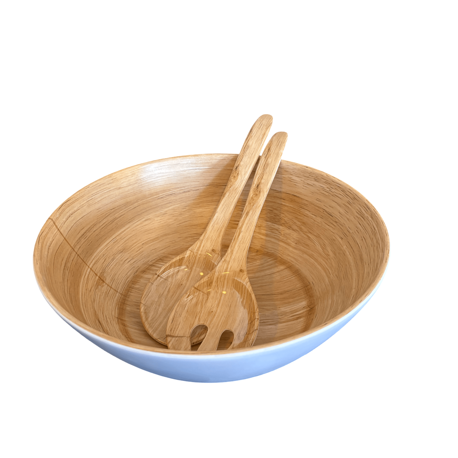 Neutral and White Salad Servers - The Hideaway