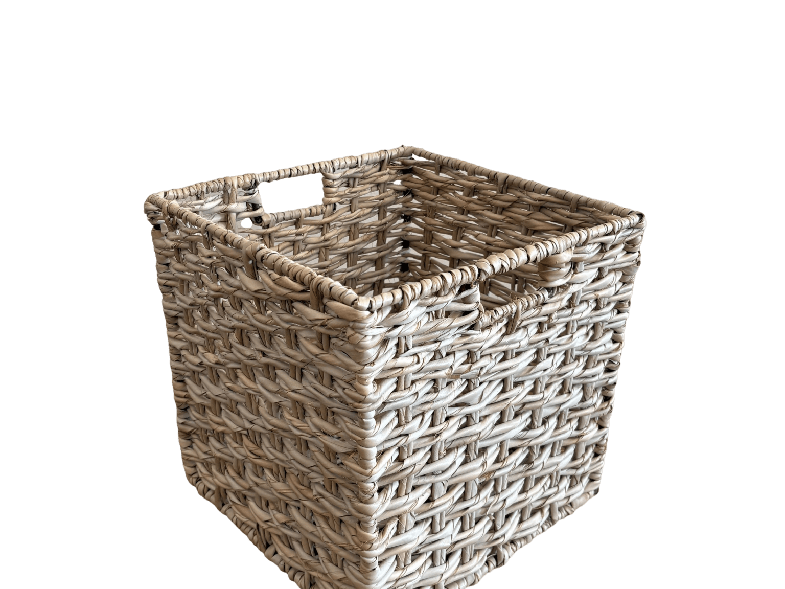 Natural Square Waste Paper Basket - The Hideaway