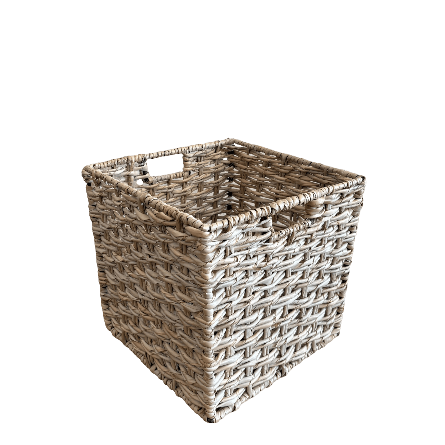 Natural Square Waste Paper Basket - The Hideaway