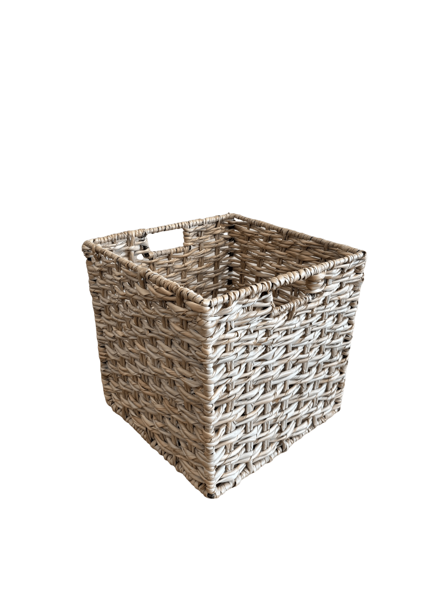 Natural Square Waste Paper Basket - The Hideaway