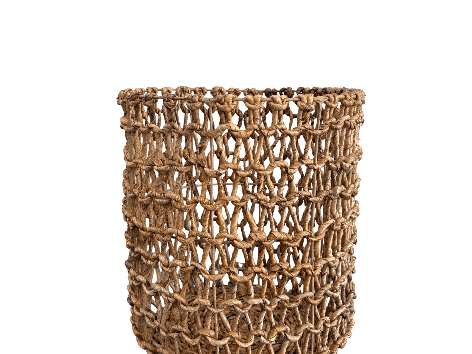 Round Banana Leaf Basket No Handles - The Hideaway
