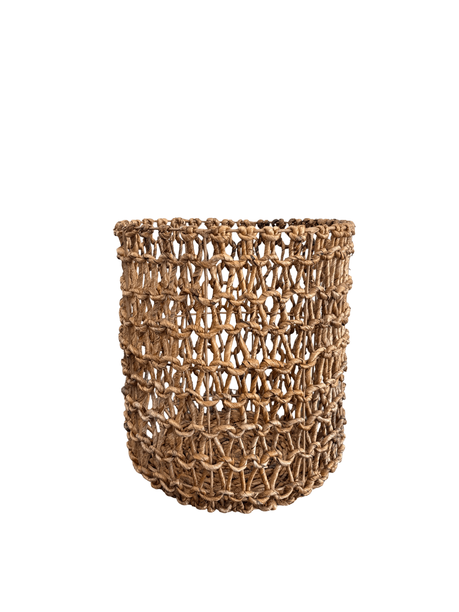 Round Banana Leaf Basket No Handles - The Hideaway