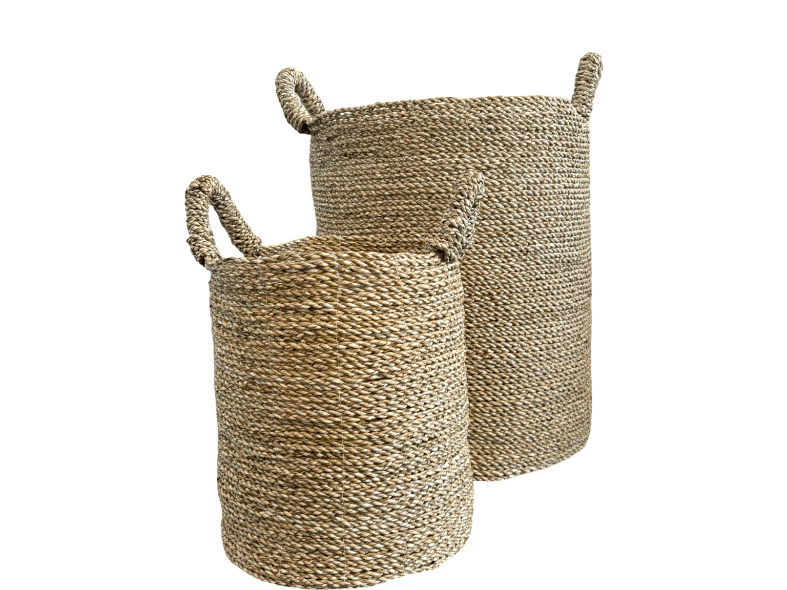 Natural Seagrass Laundry Basket - The Hideaway