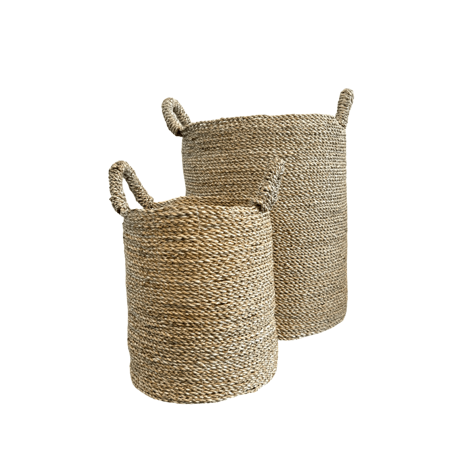 Natural Seagrass Laundry Basket - The Hideaway